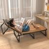 GIANXI Summer Rollaway Bed Outdoor Recliner Cool Pad Adjustable Bed Adult Lightweight Portable Camping Bed Easy Storage Crib