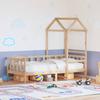 Daybed with Canopy 80 X 200 Cm Solid Pine Wood