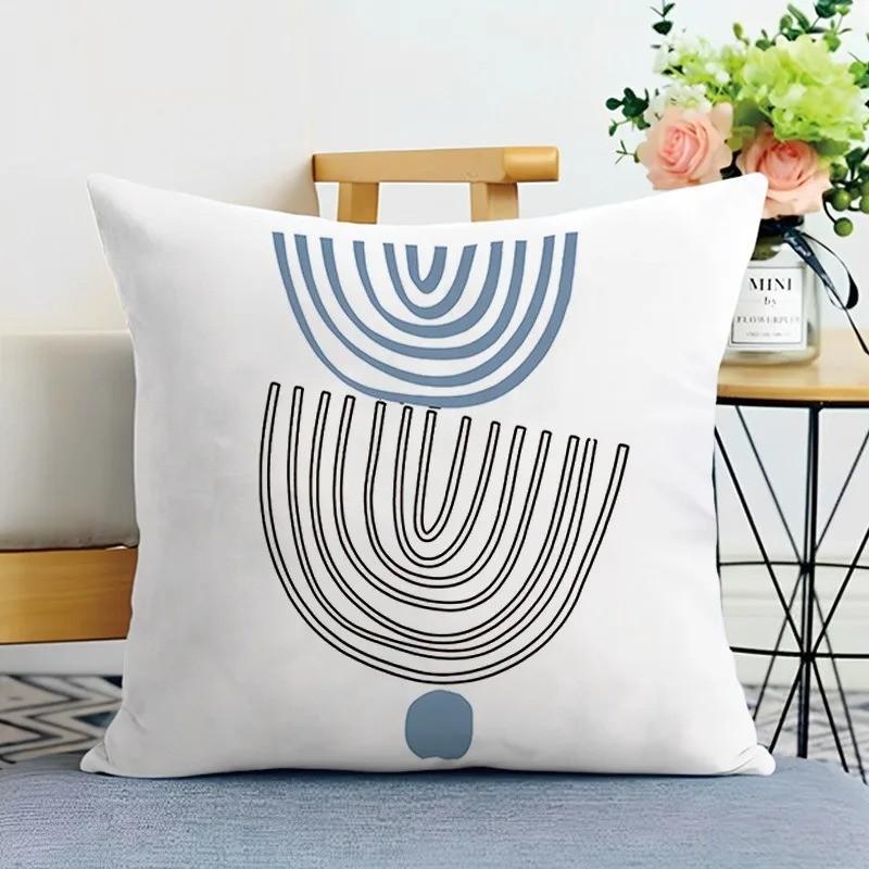 Modern Abstract Floral Pattern Pillow Covers Pattern Cushion Cover Suitable For Sofa Bedroom Car Pillow Cover