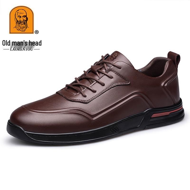 Men s Summer Style Genuine Leather Sport Casual Shoes - Breathable, Soft Sole for Running 38