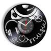 Music Is My Life Music Inspirational Quote Home Decor Music Headphone Wall Clock Rock n Roll Vintage Vinyl Record Wall Clock