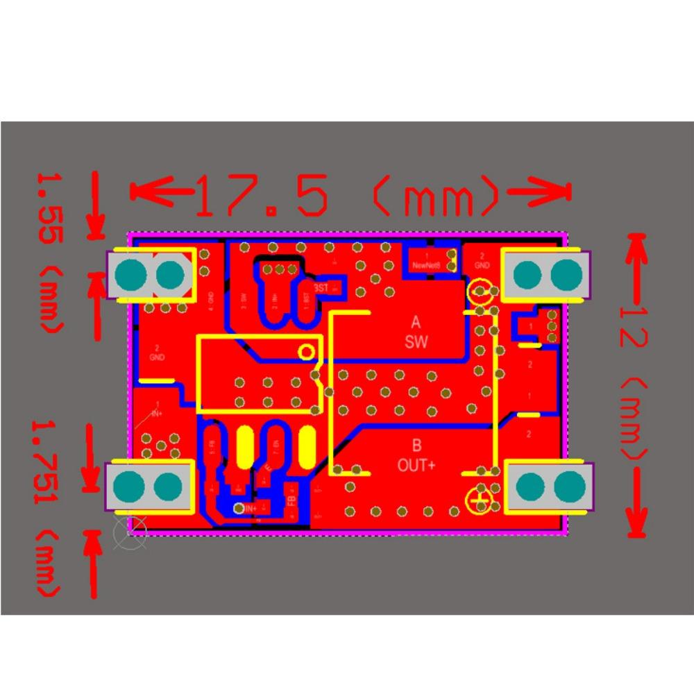 3A DC-DC Buck Converter - Converts 30V/24V/9V/12V To 5V & 3.3V Fixed Output Step-Down Power Module Stable Output & Compact Size