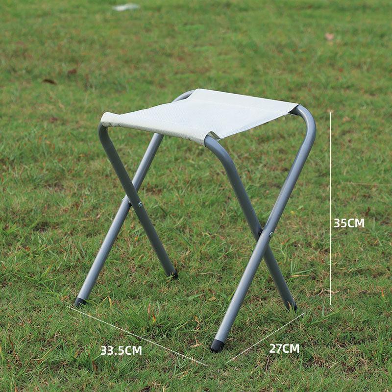 Ultra-Light Portable Folding Stool Compact Beach Chair Camping Seat Outdoor Picnic Fishing Collapsible Stool Easy Storage Metal Frame