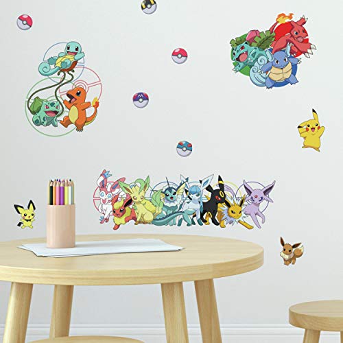 RoomMates RMK4150SCS Pokémon Favorite Characters Peel and Stick Wall Decal