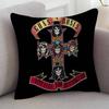 Rock Band Guns N Roses Cute Cartoon L Game Cushion Cover Pillowcase Upholstery Sofa Throw Pillow Home Decor Pillowcas