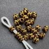Retro Gold-Plated Tibetan Style Snake Knot Beads – DIY Accessory for Cultural Play and Wire Bundle Organization.