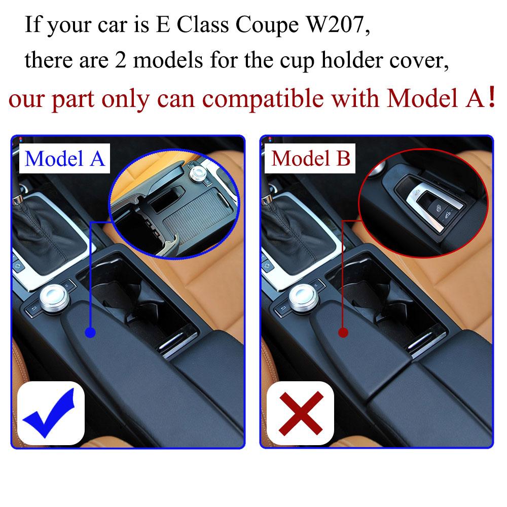 Car Accessories Center Console Cup Holder Cover Shutter Outer Frame Panel For BENZ W204 C C180 C200 C220 E W207 W212 E260 E300
