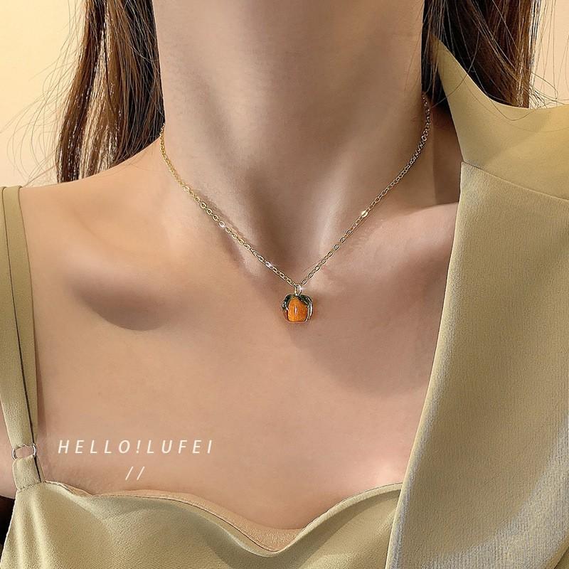 Temperament Water Drop Necklace Women'S Light Luxury Niche Senior Design Sense Student Girlfriend Tassel Clavicle Chain