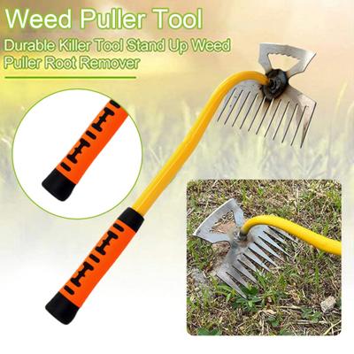 Weed Puller Tool Sharp Polished High Impact Resistant Labor-saving Smooth Surface Loosening Hollow Household Vegetable Garden