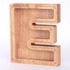 Wooden Letters Piggy Bank DIY Creativity Coin Banknotes Children's Money Box Funny Money Organizer Storage Box Home Decors