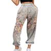 Women's Casual Pants High-waisted Belted Jogging Pants With Pockets