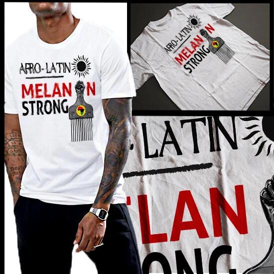 Afro Latino Melanin Pride T-Shirt Afro Puerto Rican Afro Cuban Afro Dominican S