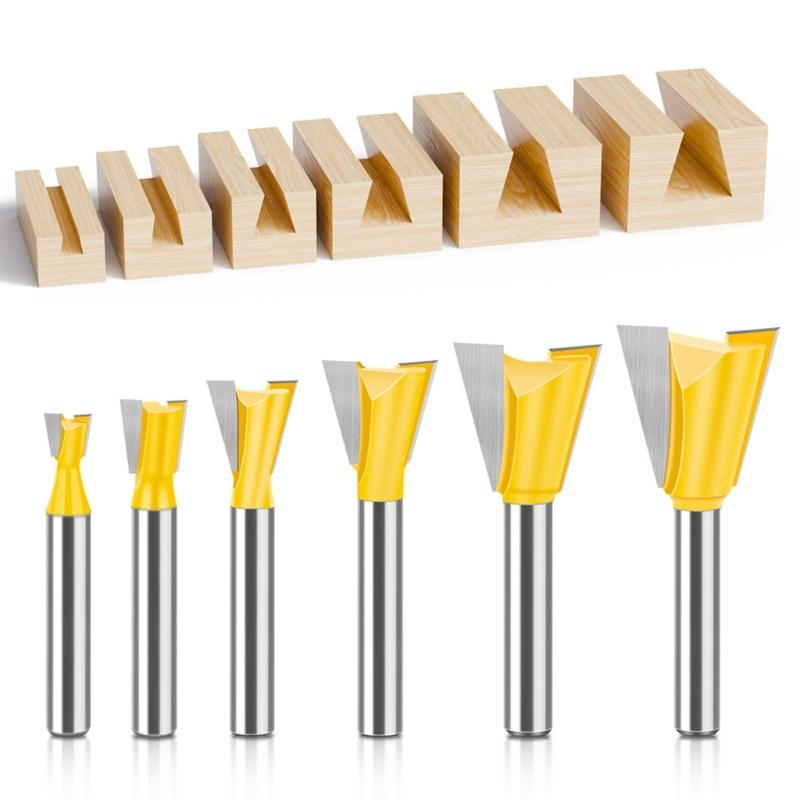 Milling Cutter Wood Carving Dovetail Joint Router Bit 14 Degree Woodworking Engraving Bit Milling Furniture Accessories