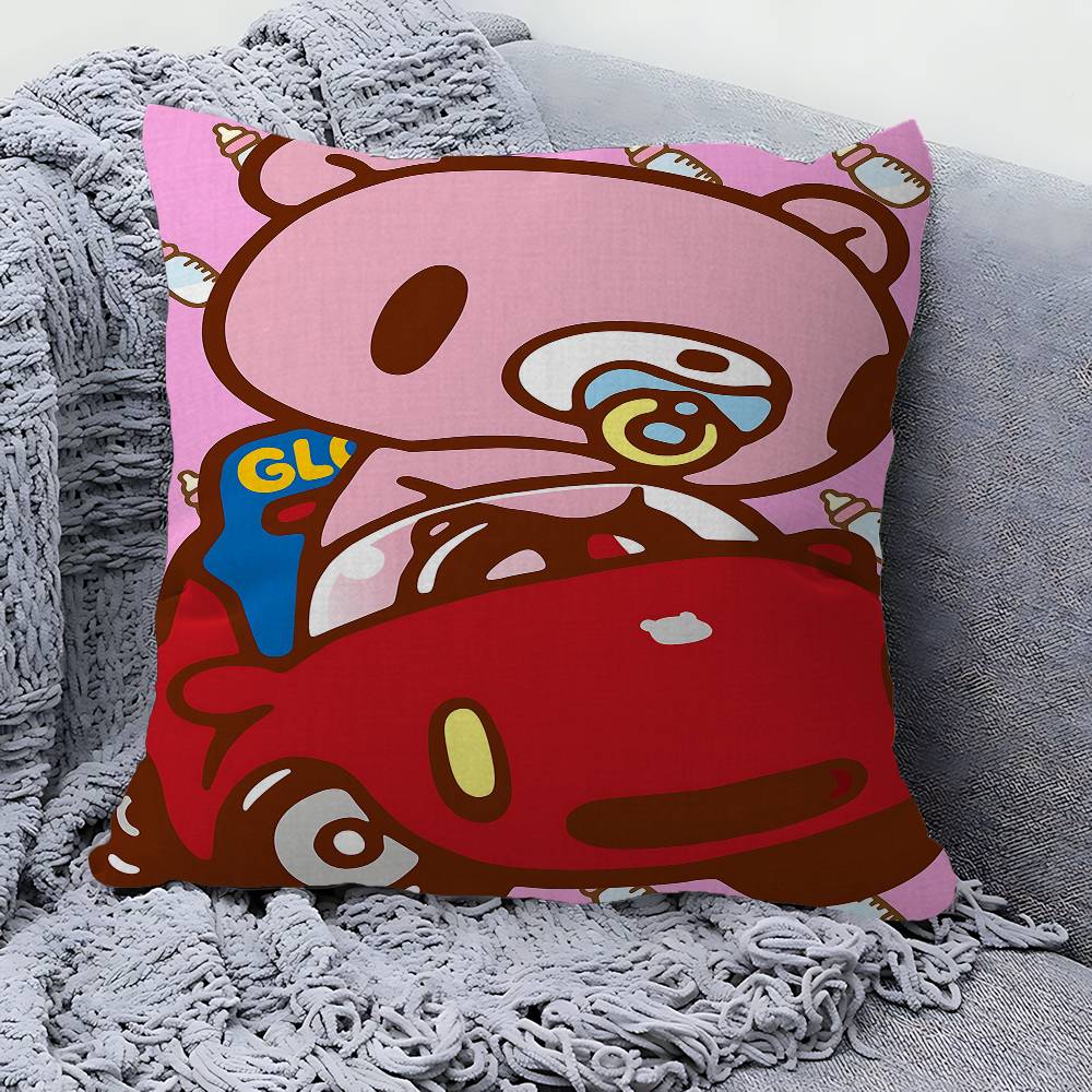 Cartoon G-gloomy Bear Personalized Pillow Cover Kids Bedroom Wild Party Decor Pillowcase Kid Birthday Shower Gift