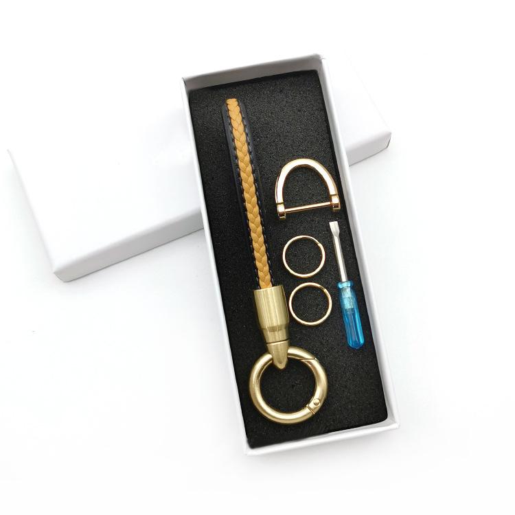 

Креативный брелок-пуля, вращающийся, мужской и женский, кожаный брелок для автомобиля, сплавной кулон