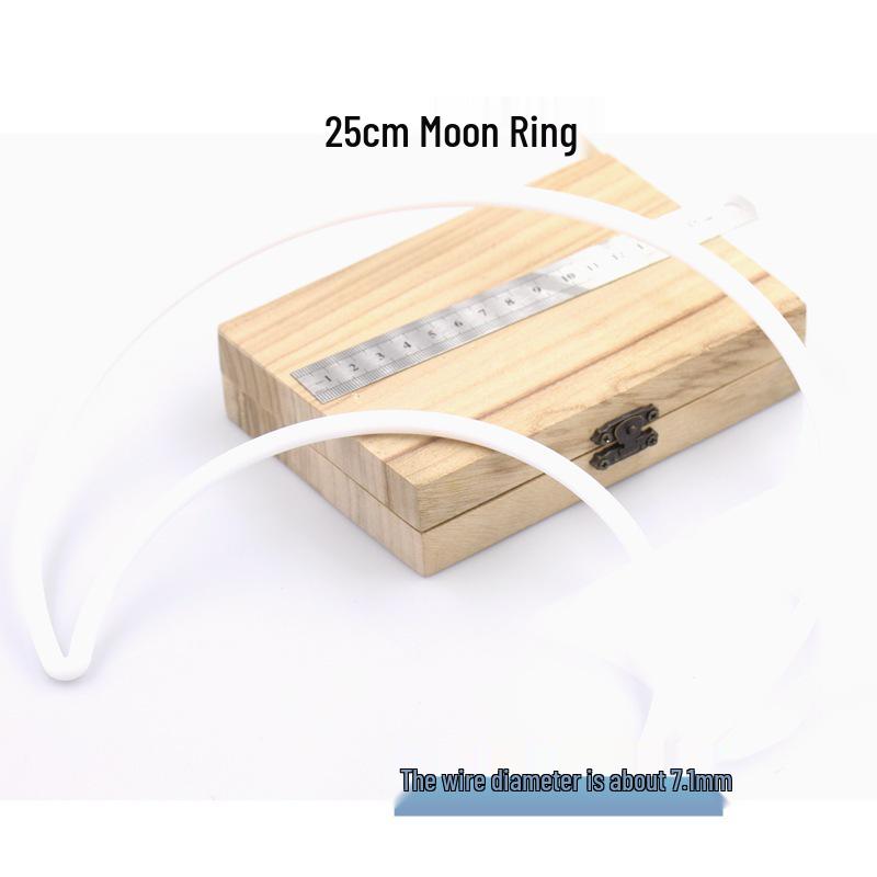 White Round Heart-shaped Plastic Ring for DIY Crafts and Dreamcatchers