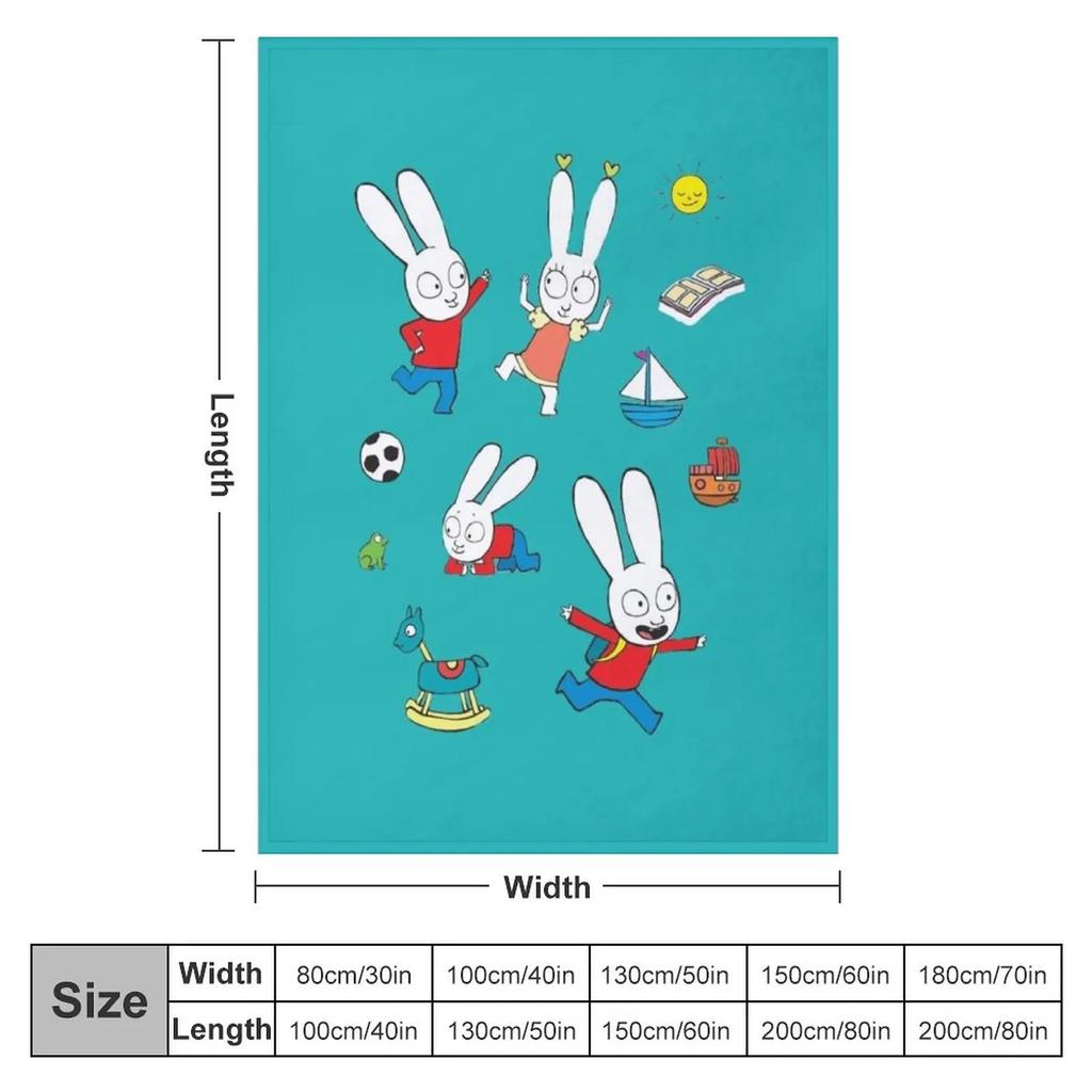 Cool Simon Super Rabbit Throw Blanket Hair Blankets and Throws Cute Blankets