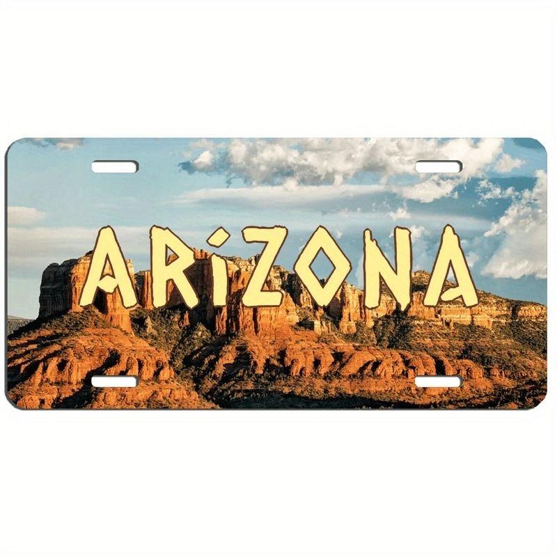Souvenir Metal License Plate, Custom Auto Sign 15x30cm