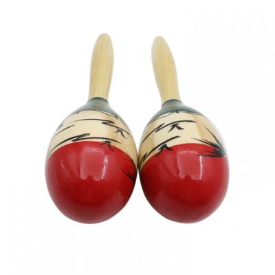 2pcs/set Coconut Wooden Sand Hammer for Accompaniment Percussion Instruments