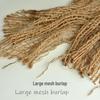 Vintage Woven Burlap Mesh Fabric for Still Life Photography Props