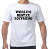 Novelty Worlds Best Ex Boyfriend T Shirts Graphic Streetwear Short Sleeve Birthday Gifts Summer Style Tshirt Mens Clothing