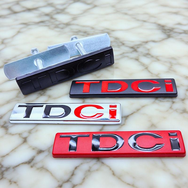 ABAB1 1PC 3d Metal TDCi Logo Car Rear Trunk Sticker Front Grille Badge Emblem for MK3 MK2 TDCi Accessories