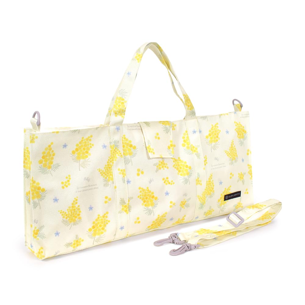 COLORFUL CANDY STYLE Keyboard Harmonica Case Includes Name Sticker Water-repellent, Lightweight Type, Mimosa Fleur (All-over Pattern),