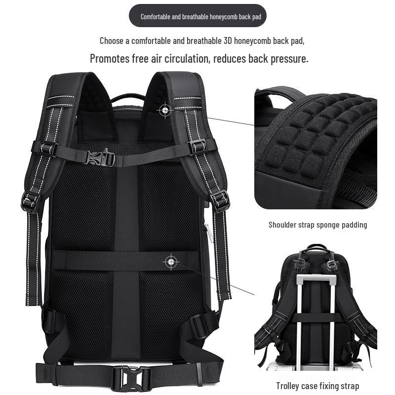 Waterproof All-in-One DSLR & Drone Camera Backpack with Double Shoulder Straps & Computer Compartment