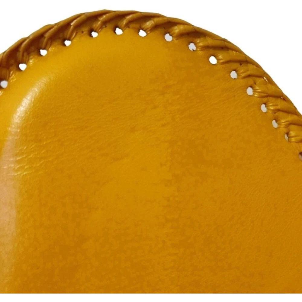 Vintage Leather Butterfly Chair Cowhide Chair Living Rooms Accent Chair Yellow