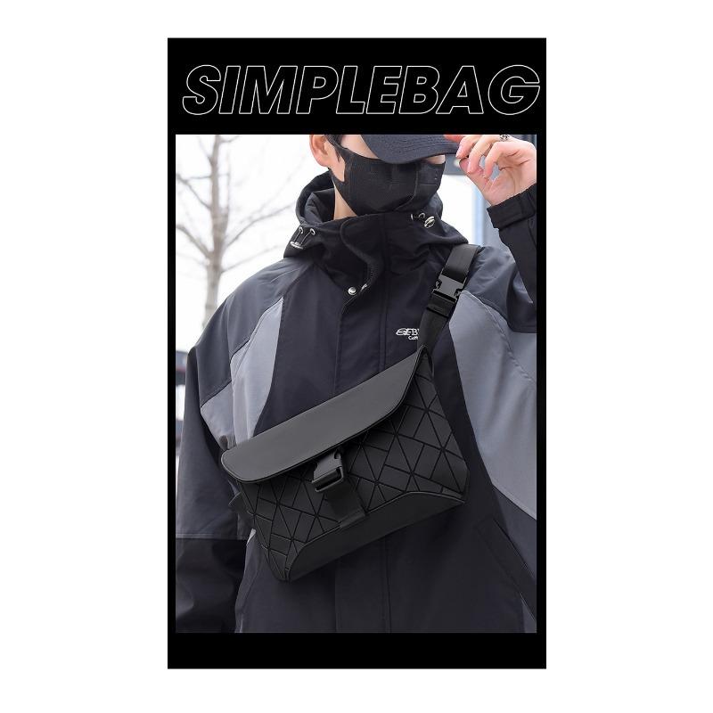 Lingge Crossbody Bag, Small Bag, Men's Bag, Small Square Bag, New Shoulder Bag