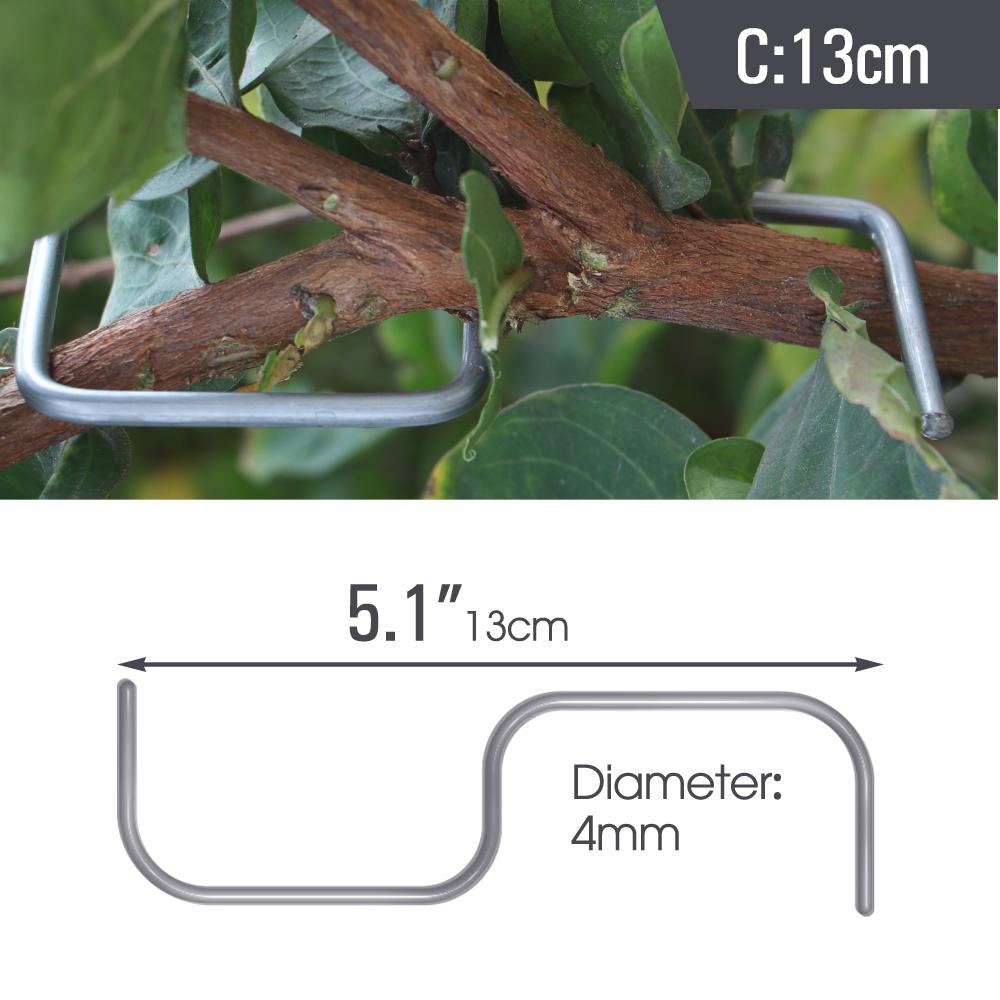 8/10/13cm Metal Steel Wire Trees Twig Variant Training Holder Hook for Yard Plants Limb Repair Support Bonsai Branch Spreader