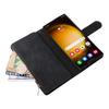 Samsung S25 EDGE Multi-Card Zipper Leather Case with Card Slot for S24FE/Note20