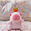 Little Red Book Capybara & Guinea Pig Plush Keychain Ornament