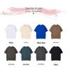 290G National Trend Men's Drop Shoulder Cotton T-shirt – Custom LOGO, Round Neck, Loose Fit, Solid Color