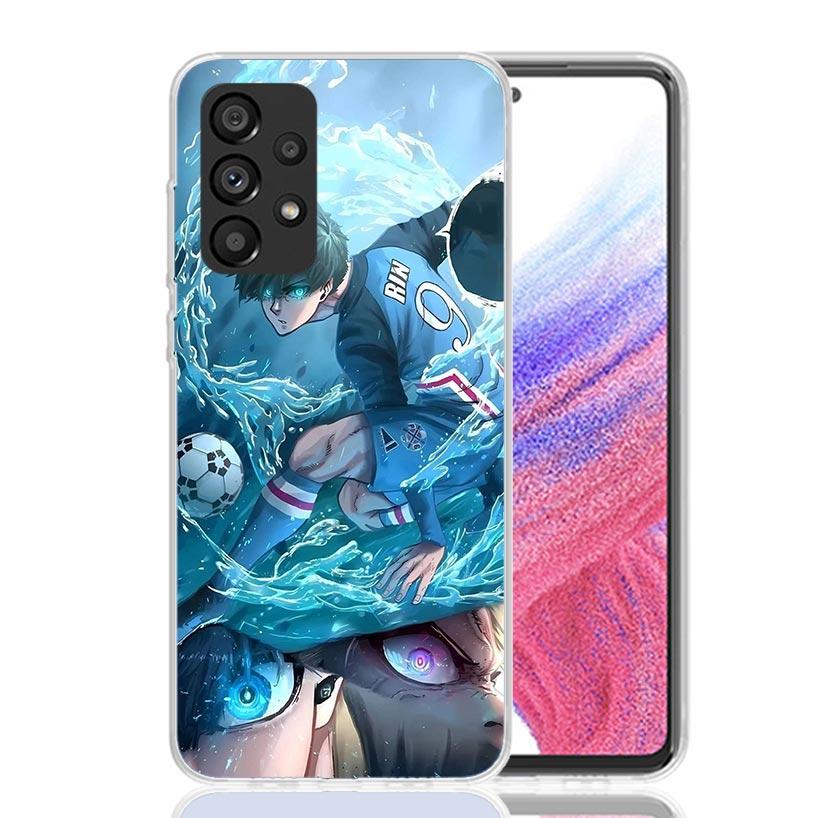 Blue Lock Isagi Yoichi Phone Case for Samsung Galaxy A52 A51 A50S A12 A22 A32 A72 A10S A30S A31 A71 Note 20 Ultra 10 Plus S10 Ga