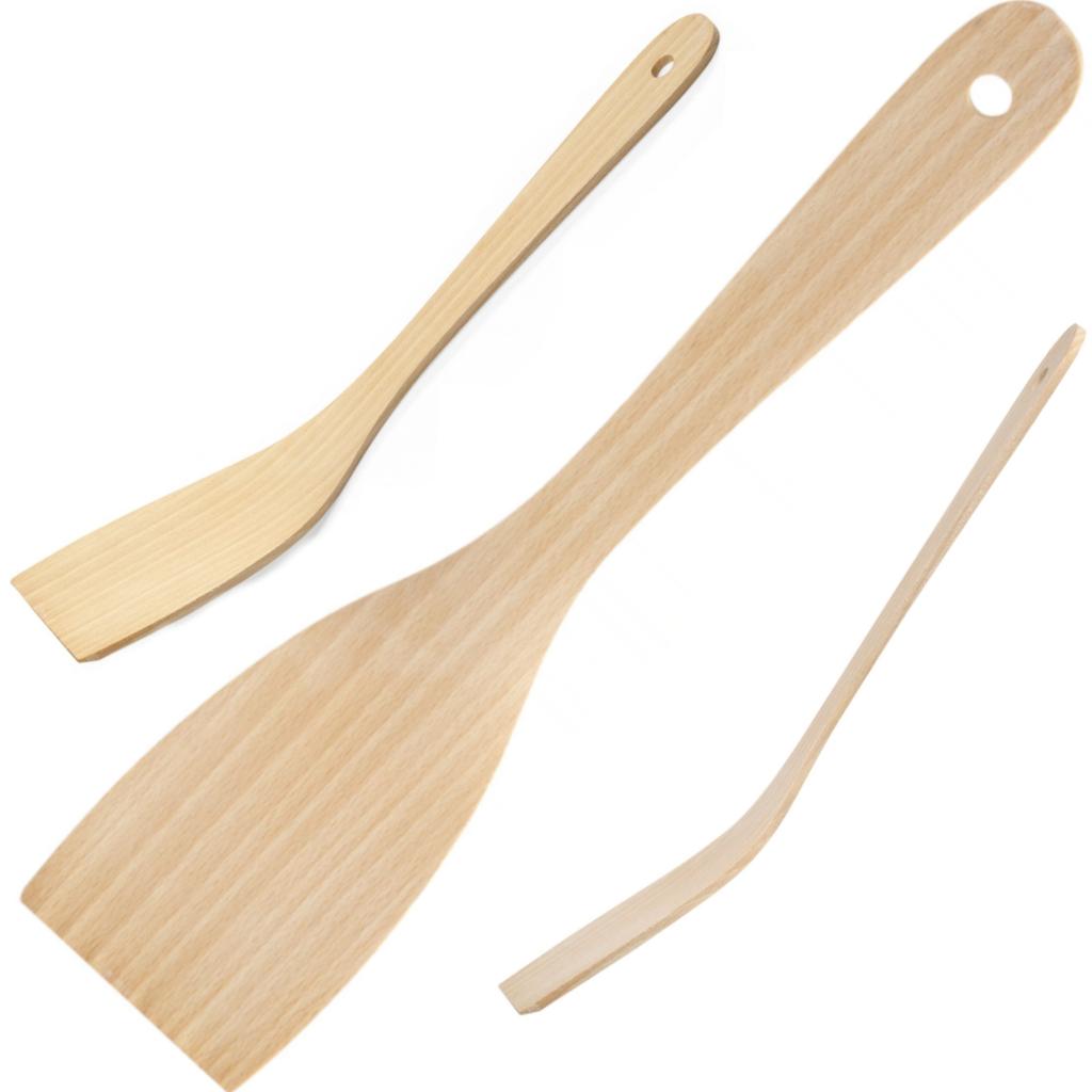 Bent beech wood spatula 320 x 70 mm 2 pcs Hendi 525159