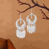 Silver Long Tassel Earrings Bohemia Bohemia Drop Earring Classic Ethnic Style Dangle Earring  Women