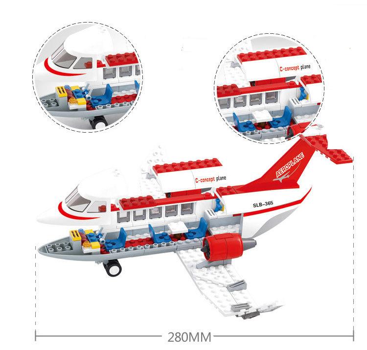 275PCS 0365 City Aviation Airport World Series Concept Aircraft Airplane Bus Model Building Blocks Children Diy Toys Kids Gifts