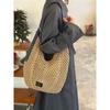 Holiday-style Hand-woven Tote Bag with Large Capacity, Suitable for Commuting, Single-shoulder Crossbody Bag