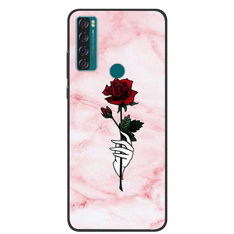 For TCL 20 R 5G Case Marble Silicone TPU Soft Phone Back Cover Case For TCL 20R 5G Funda Bumper Protector Capa Shockproof Coque