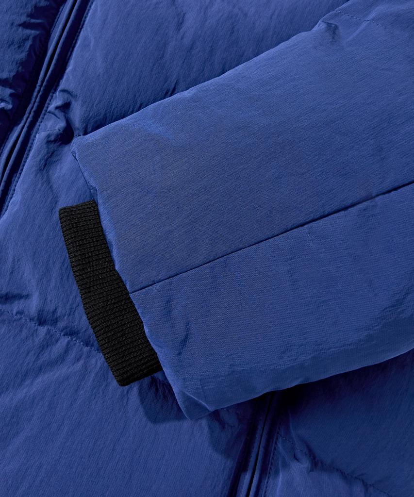 Verdnt Cut-Block Quilted Hooded Padded Jumper [Blue]