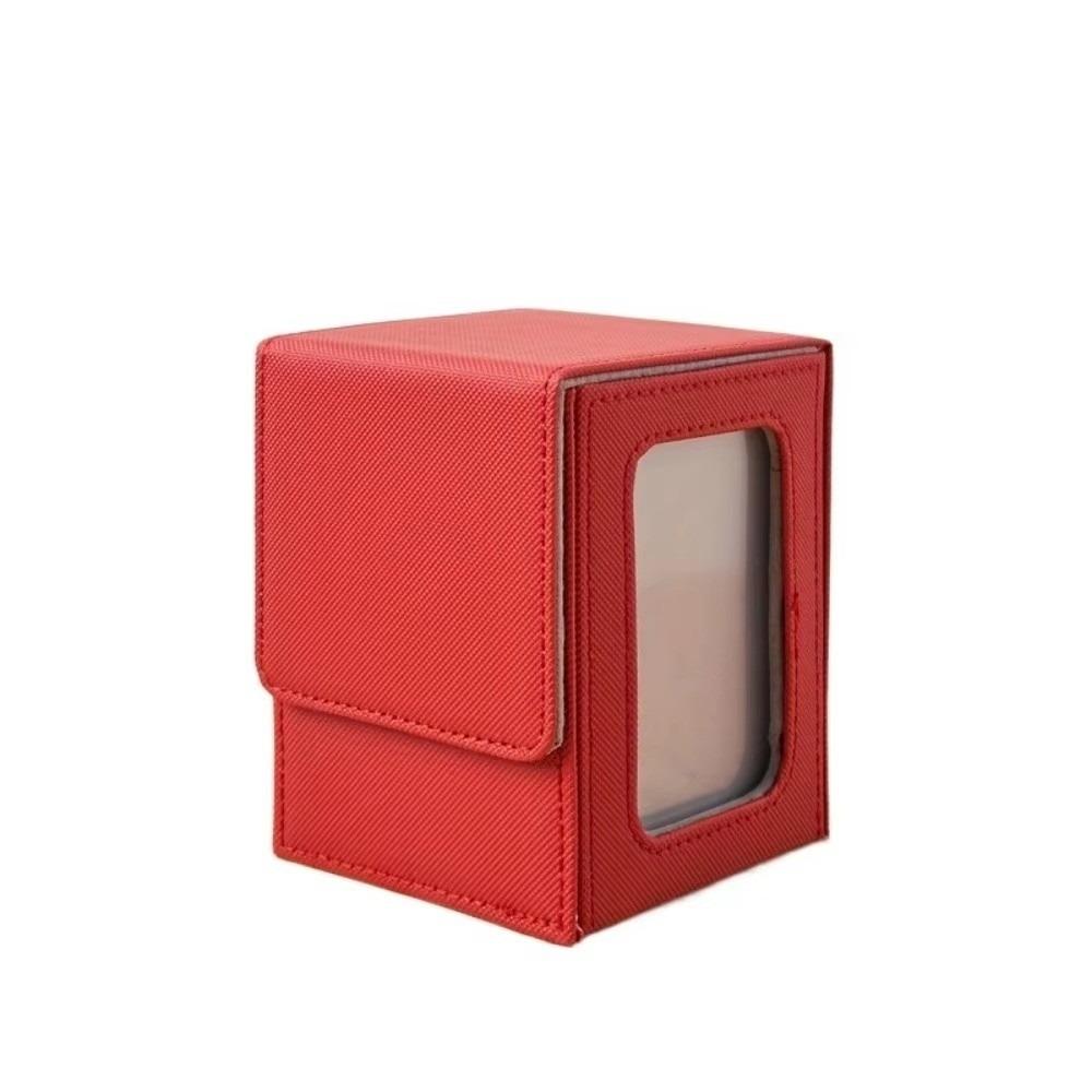 Magnetic Closure Window Collection Box Stain-resistant Card Deck Box Trading Card Storage Box