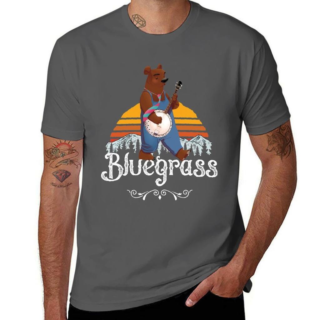 Bluegrass 5 String Banjo Gift Tshirt Creative Graphic Tee Shirt