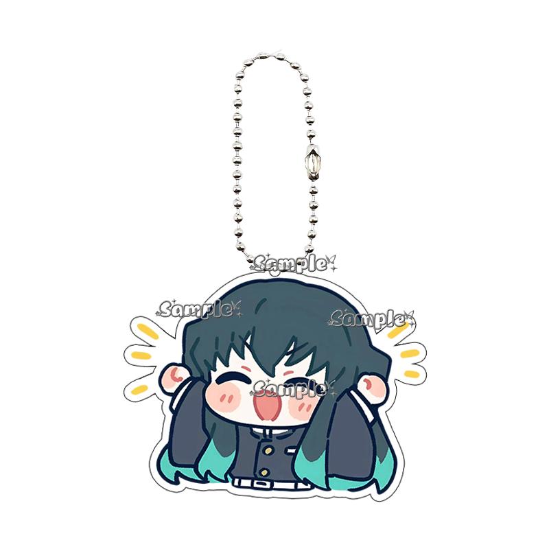 Cartoon Tsuyuri Kanawo Shinobu Excitement Fashion Anime Characters Acrylic Keychain Decor Charm Ornaments Car Key Ring Gifts Toy