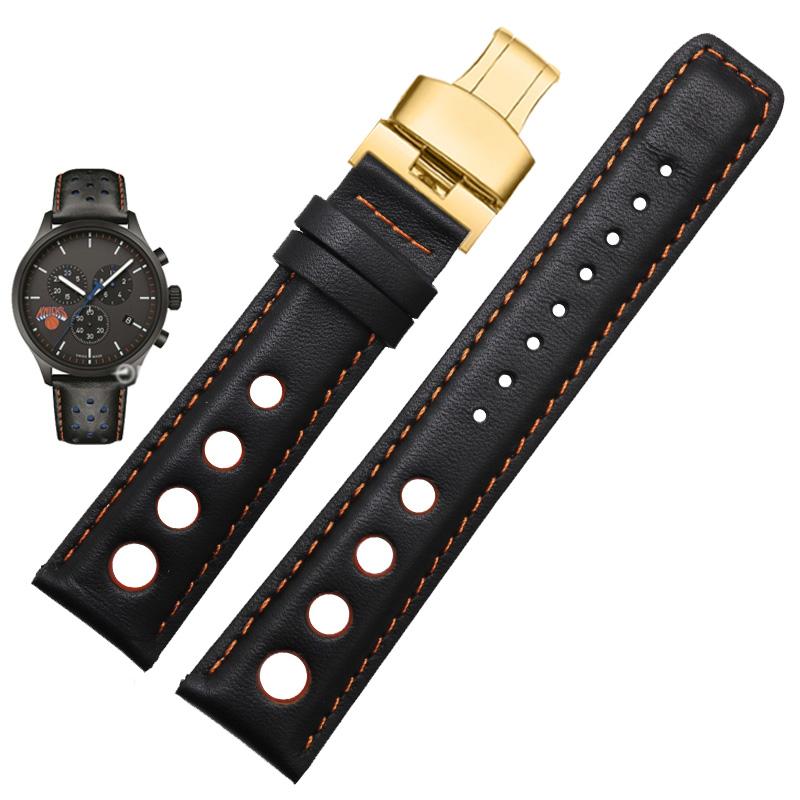 Echtes Lederarmband für Tissot Sports Racing Serie PRS516 T91 1853 Oberleder Rindsleder Uhrenarmband 20mm für chopin watchband