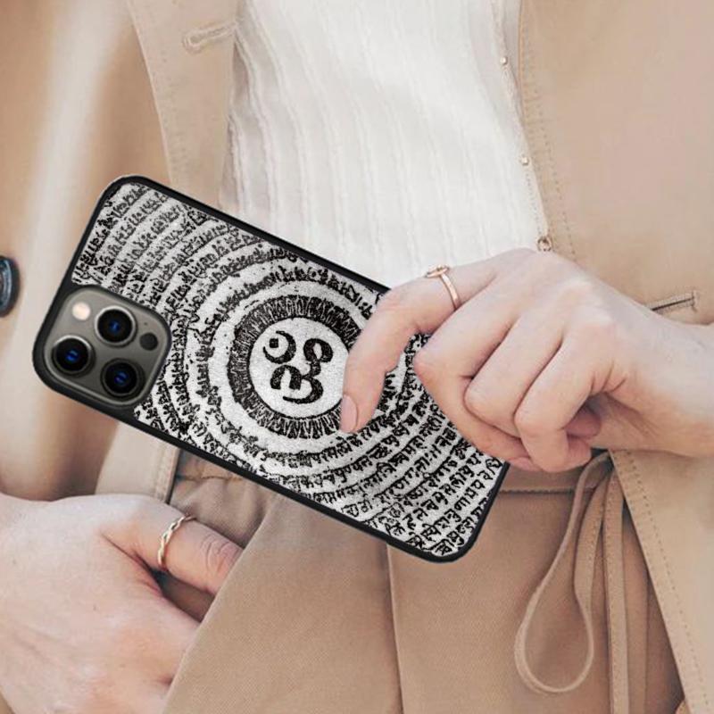 

Aum Om Namaste Symbol Zen Yoga Magnetic Phone Case For APPLE iPhone 17 Air 16 14 13 12 Pro Max 15 Plus Wireless MagSafe Cover iPhone 13mini