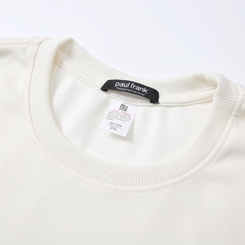 paul frank Men's Solid Color Casual Crewneck Sweatshirt