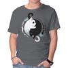 Unisex Crew Neck T-Shirt Yin Yang Kittens Graphic Short Sleeve Casual Tee