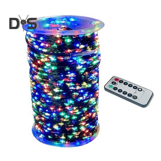 

Лампа из медной проволоки с 8 режимами освещения, мягкое свечение, дистанционное управление, водонепроницаемые светодиодные гирлянды для улицы, свадебное украшение 30m