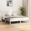 VidaXL Bed Frames White Solid Wood 200x200 Cm 3105271
